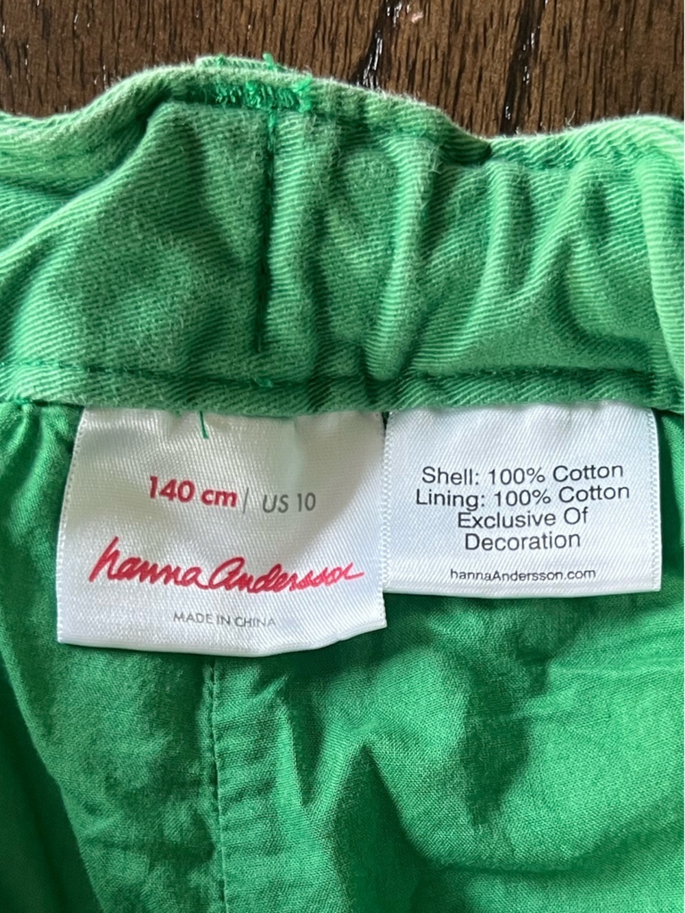 Hanna Andersson Green Boy’s Shorts with Navy Dino Embroidery - 140/10 - Picture 4 of 6